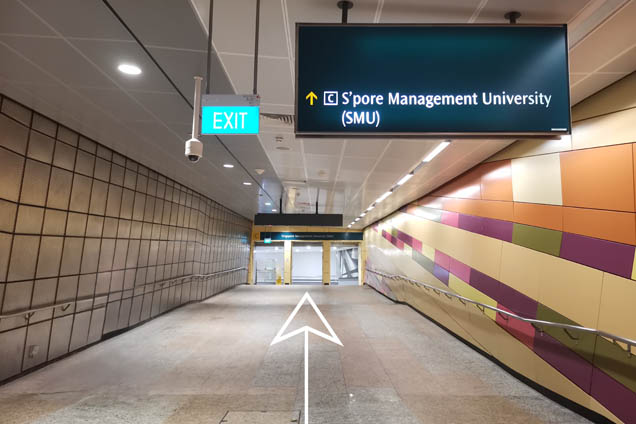 Exit from Bencoolen Station (DT21) Exit C