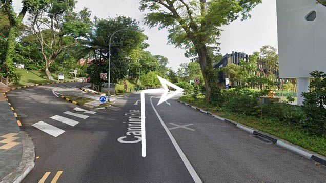 Drive past Registry of Marriages along Canning Rise. Turn right