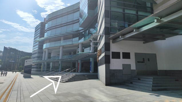 Enter the building