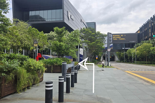 Walk towards Yong Pung How School of Law and turn left
