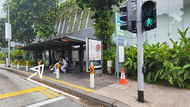 Enter School of Accountancy from the entrance behind the bus stop