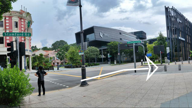 Entrance to the carpark is via Stamford Road turning right onto Queen Street