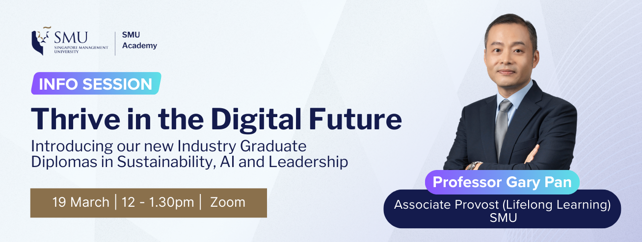 Info Session: Thrive in the Digital Future With 3 Newly Launched Industry Graduate Diplomas