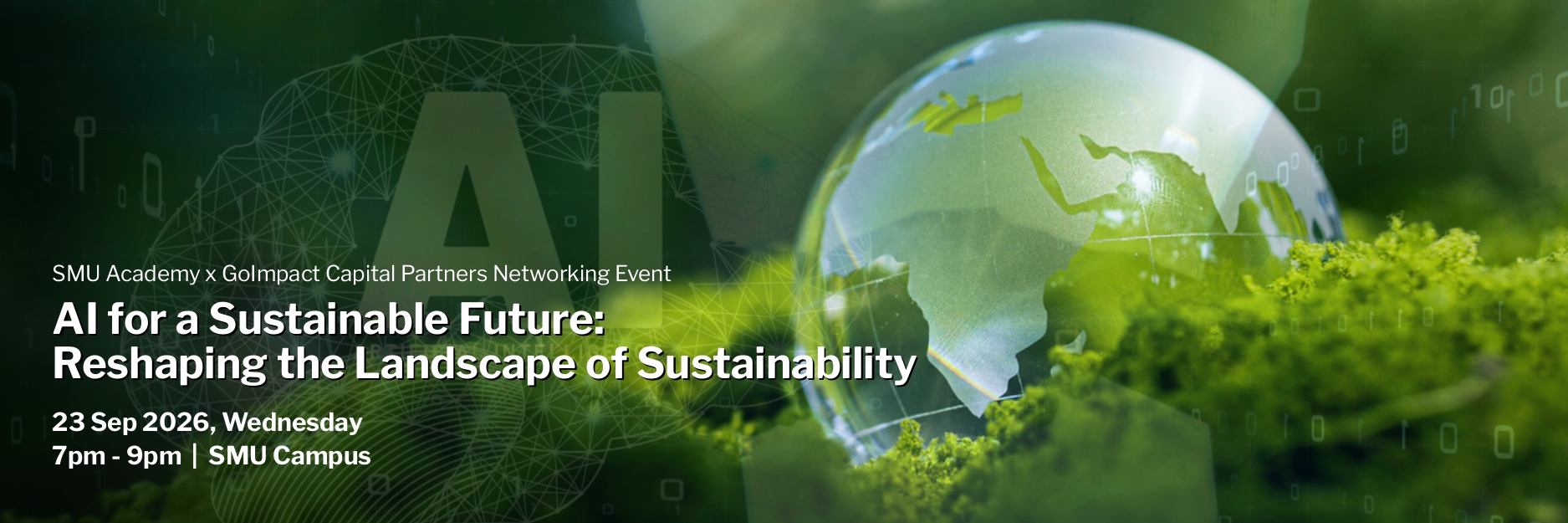 Networking Event: AI for a Sustainble Future - Reshaping the Landscape of Sustainability