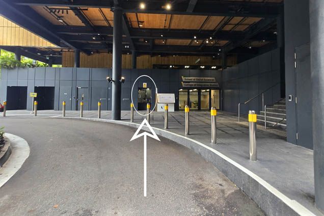 1. Upon alighting, you will see the Security Reception