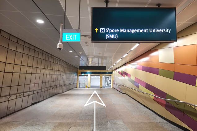 1. Exit from Bencoolen Station (DT21) Exit C