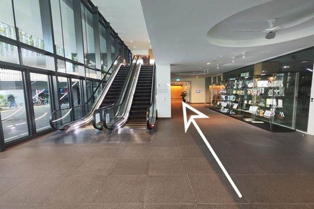 1.2. Walk towards the awards cabinet and continue straight