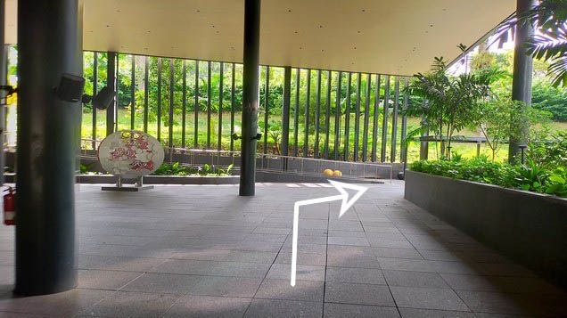 2. Walk straight and turn right