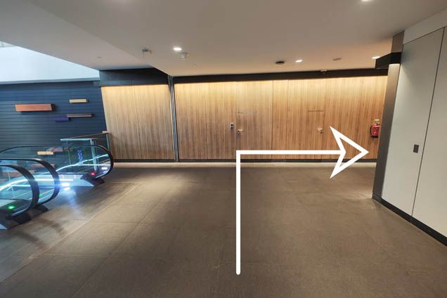 1.3. Turn right and take the lift to L3
