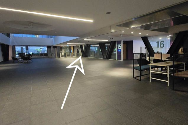3.4. Walk straight towards the gantry and keep right