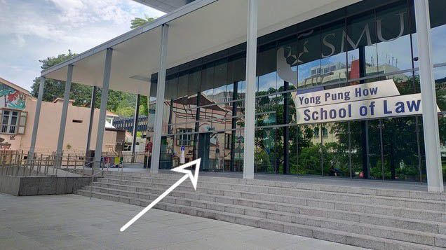 5. Enter the building