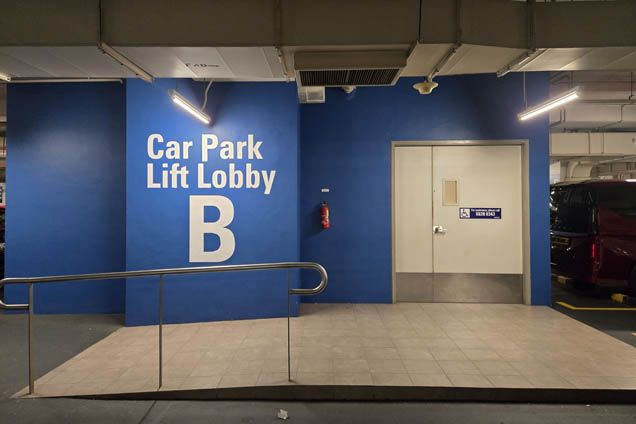 6. From Lift Lobby B, take the lift to L1
