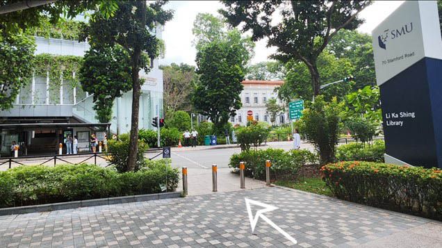 4. Turn left after 1983 and cross the road to School of Accountancy  