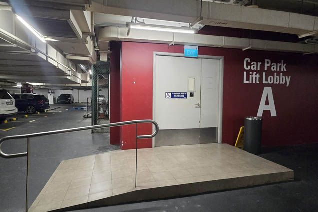 7. From Lift Lobby A, take the lift to L1