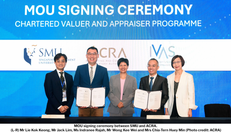 SMU Academy and Institute of Valuers and Appraisers launch the Chartered Valuer and Appraiser (CVA) Programme across Singapore, Indonesia and Thailand