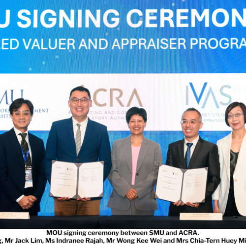 SMU Academy and Institute of Valuers and Appraisers launch the Chartered Valuer and Appraiser (CVA) Programme across Singapore, Indonesia and Thailand